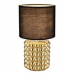 Lampa stołowa VALENTINO złota klosz czarny abażur 33cm (2)