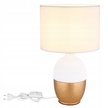 Lampa stołowa VALENTINO biało-złota 43cm (2)