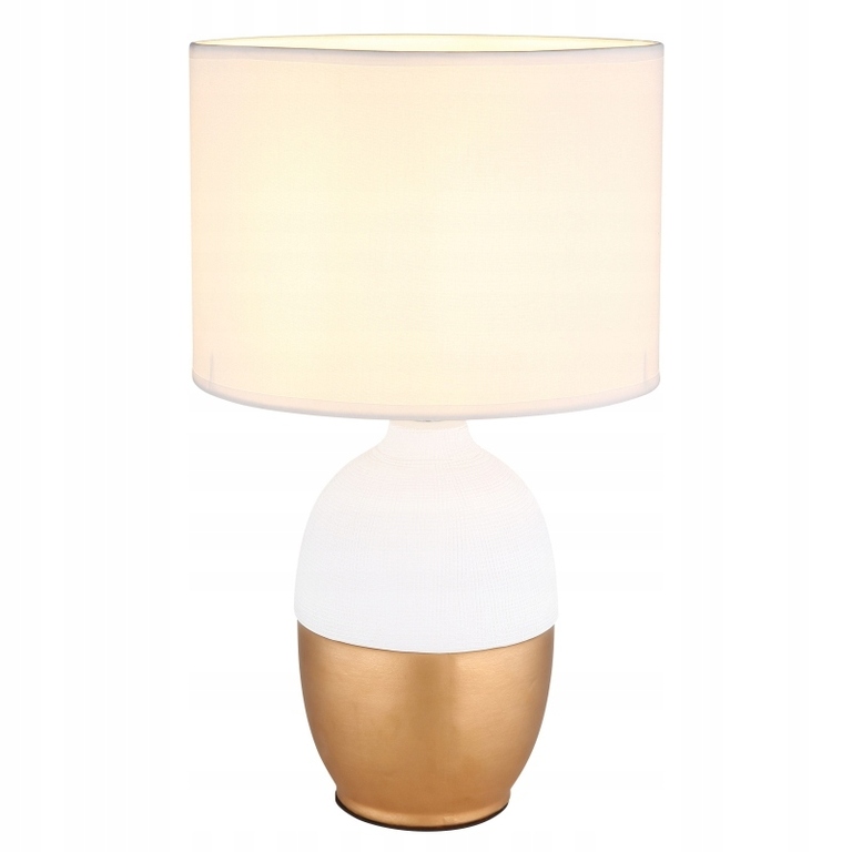 Lampa stołowa VALENTINO biało-złota 43cm (3)