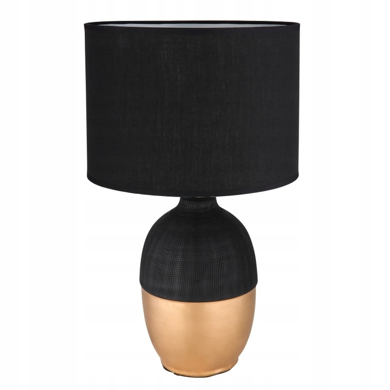 Lampa stołowa VALENTINO czarno-złota 43cm (1)