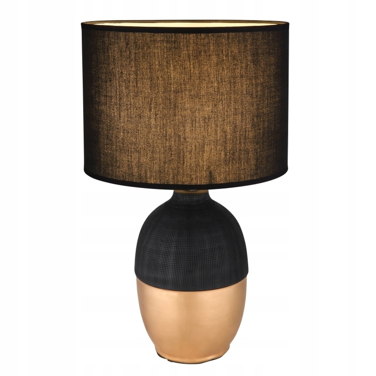 Lampa stołowa VALENTINO czarno-złota 43cm (3)