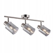 Lampa sufitowa spot reflektor listwa KLOSZE DYMIONE SZKLANE Sardo srebrny