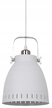 Lampa wisząca zwis Franklin pojedyncza biała metal industrialne retro (1)