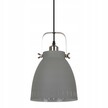 Lampa wisząca zwis Franklin pojedyncza szara metal industrialne retro