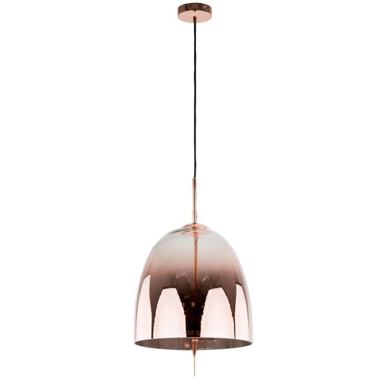 Lampa wisząca Italux Alan zwis Alan miedziana szkło (2)