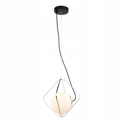 Lampa wisząca zwis regulowana Canto biały klosz nowoczesna