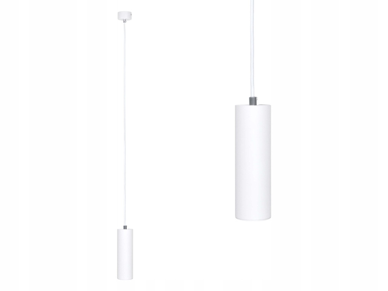 Lampa Zwis Tuba pojedyncza biała Karadon 56x170 (3)