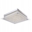 Plafon kwadratowy Vetti Italux 45x45 cm kryształki LED szkło 20W neutralny