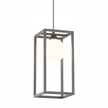 Lampa wisząca Italux Daisy G9 zwis szary stop metali klosz