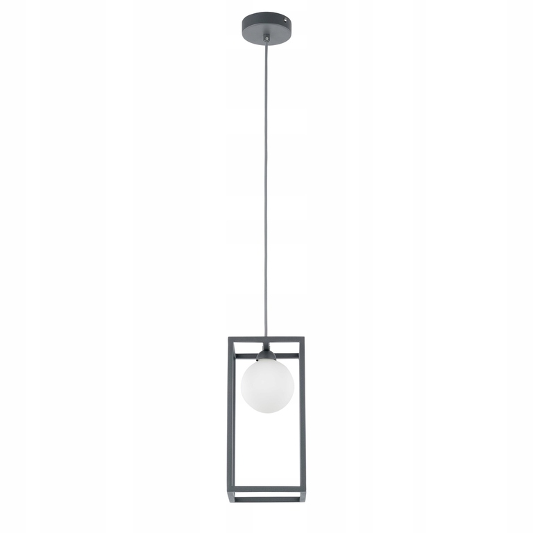 Lampa wisząca Italux Daisy G9 zwis szary stop metali klosz (2)