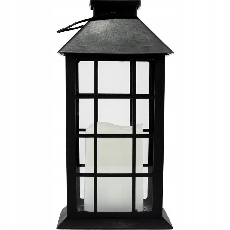 Lampa wisząca latarnia solarna czarna 32cm (6)