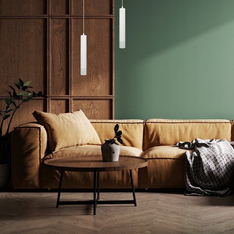 Lampa wisząca tuba biała TUBI GU10 (3)