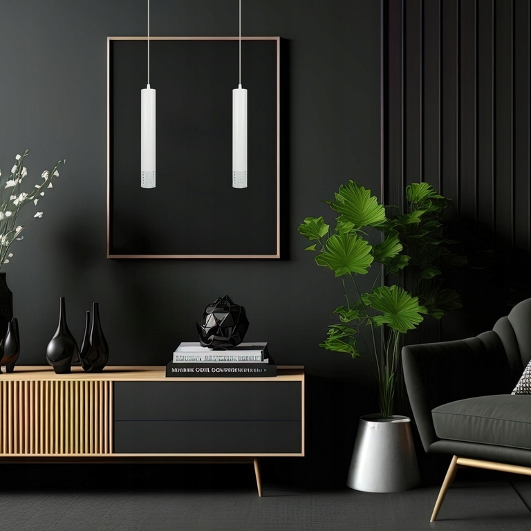 Lampa wisząca tuba biała TUBI GU10 (4)