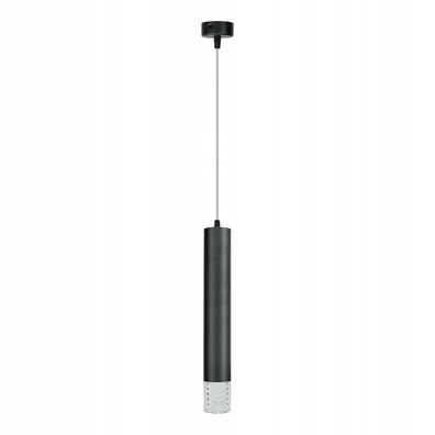 Lampa wisząca tuba czarna TUBI GU10