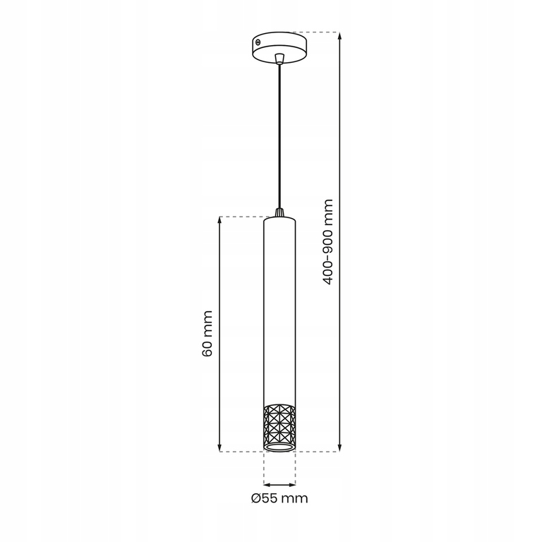 Lampa wisząca TUBI GOLD 1xGU10 złota (6)