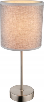 Lampa stołowa Globo Paco odcienie szarości i srebra 40 W 35cm