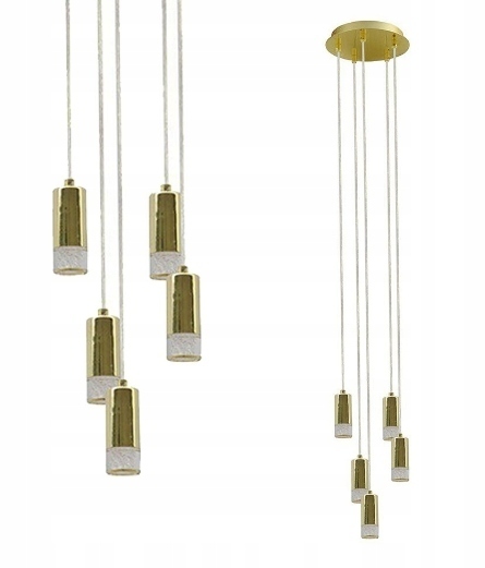Lampa wisząca Italux zwisy koło LED 5x5W 3000K (1)