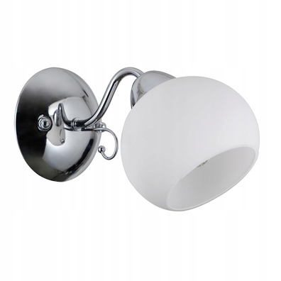 Kinkiet lampa ścienna Masseri chrom szkło