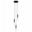 Lampa wisząca żyrandol 3 Italux PEROLA E14 szkło