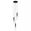 Lampa wisząca żyrandol 3 Italux PEROLA E14 szkło (1)