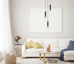 Lampa wisząca żyrandol 3 Italux PEROLA E14 szkło (2)