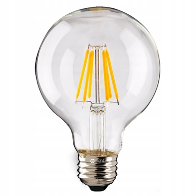 Żarówka duża kula FILAMENT E27 2700K 7W G125 LED