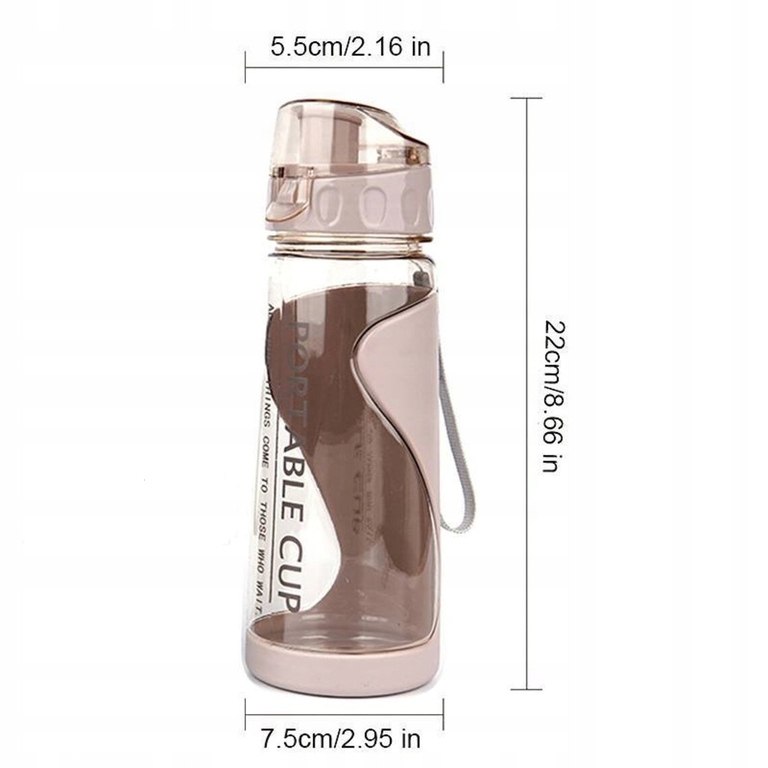 BUTELKA NA WODĘ BIDON NA SIŁOWNIĘ FITNESS 600ml (6)