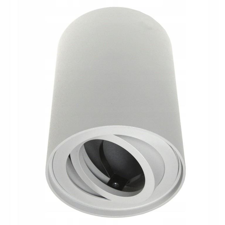 Lampa sufitowa tuba Corona okrągła ruchoma biała (2)