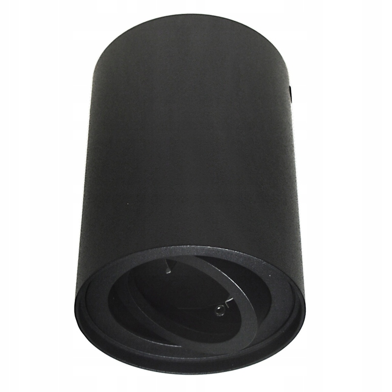 Lampa sufitowa tuba Corona okrągła ruchoma czarna (3)