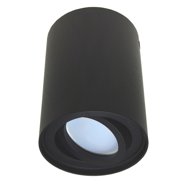Lampa sufitowa tuba Corona okrągła ruchoma czarna (4)