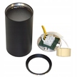 Lampa MINI TUBA NATYNKOWA 55x100 czarna GU10 stała (2)