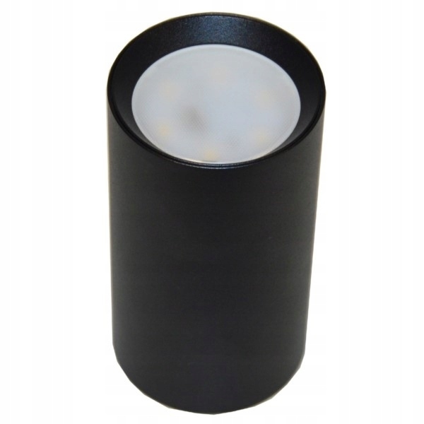Lampa MINI TUBA NATYNKOWA 55x100 czarna GU10 stała (1)