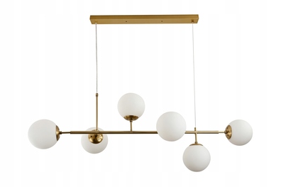Lampa wisząca Krislamp VERONA E27 ZŁOTA KULE