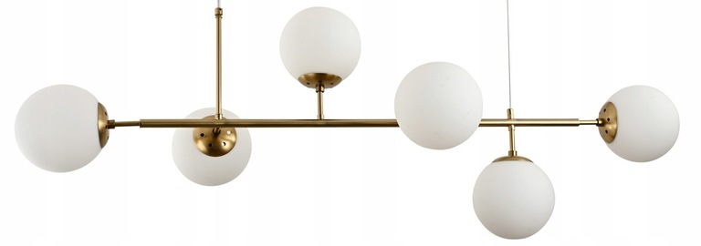 Lampa wisząca Krislamp VERONA E27 ZŁOTA KULE (3)