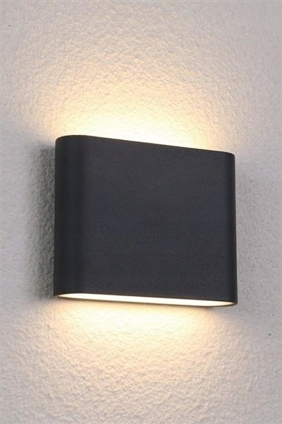 Kinkiet ogrodowy elewacyjny LED FLOW 2x6W CZARNA (3)