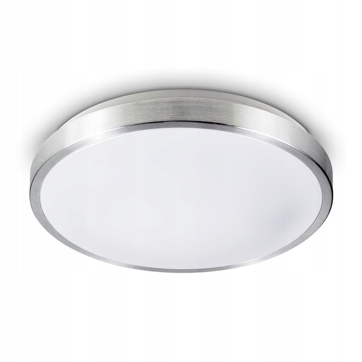 Plafon LED okrągły BOWI VINGON 2XE27 srebrny (4)