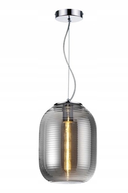 Lampa wisząca Reality E27 EMILY czarna szkło