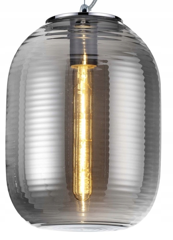 Lampa wisząca Reality E27 EMILY czarna szkło (2)