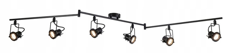 Reflektor sufitowy lampa FIJI 6xGU10 czarna (1)