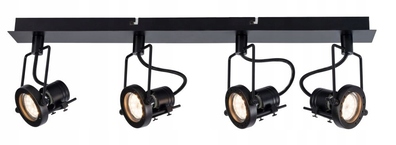 Reflektor sufitowy lampa FIJI 4xGU10 czarna
