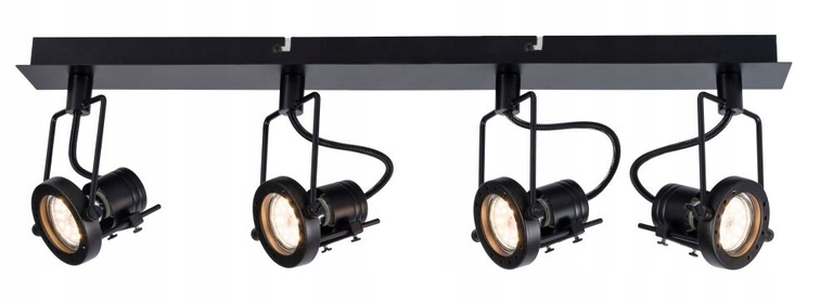 Reflektor sufitowy lampa FIJI 4xGU10 czarna (1)