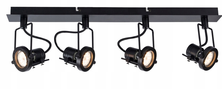 Reflektor sufitowy lampa FIJI 4xGU10 czarna (2)