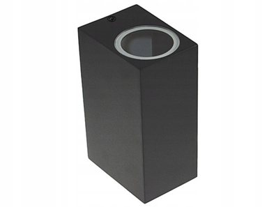 Lampa elewacyjna kinkiet 2xGU10 czarny Korti