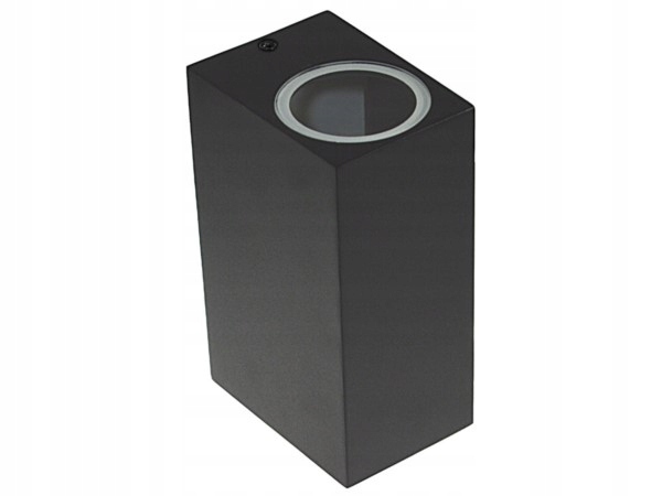 Lampa elewacyjna kinkiet 2xGU10 czarny Korti (1)