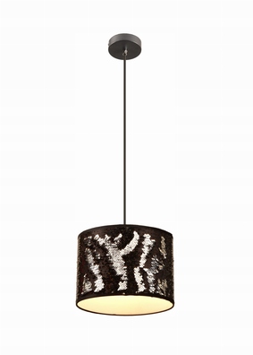 Lampa wisząca Reality E27 abażur cekiny Crazy