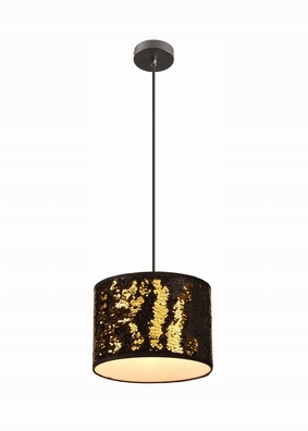 Lampa wisząca Reality E27 abażur cekiny Crazy