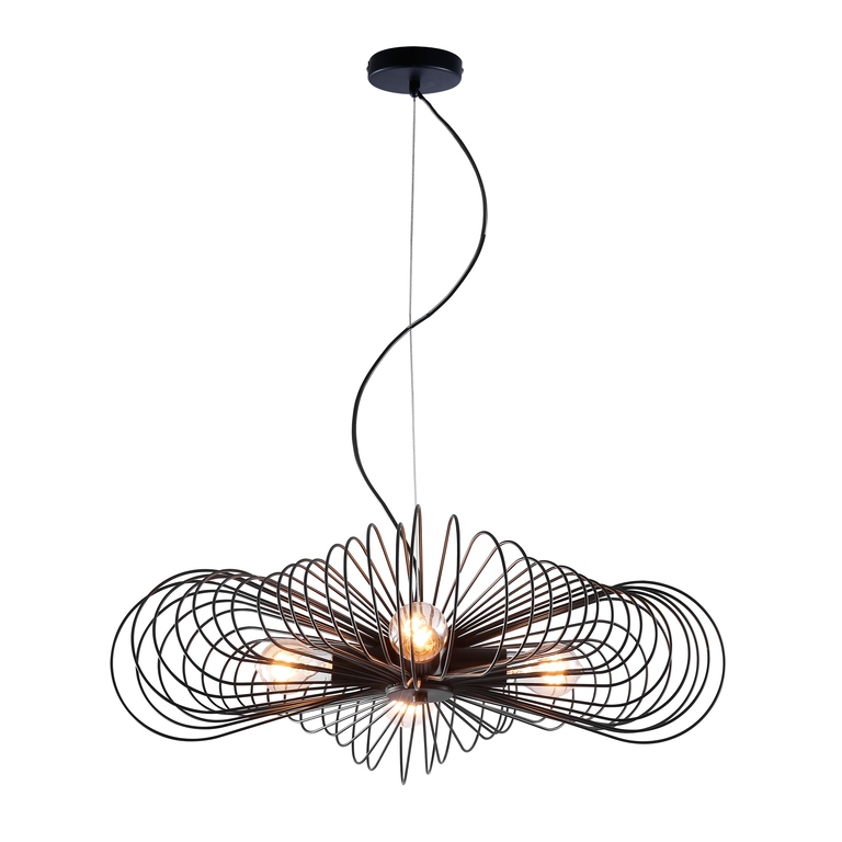 Lampa wisząca Reality Regina E27 zwis czarna