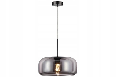 Lampa wisząca Reality JAMILA E27 czarna szkło