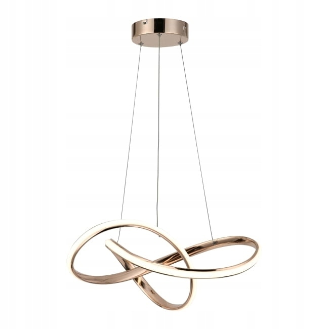 Lampa wisząca Reality Hannah 36W LED różowe złoto