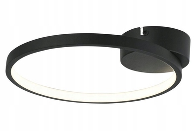 Plafon okrągły Reality RAGI LED CZARNY 8W 4000K